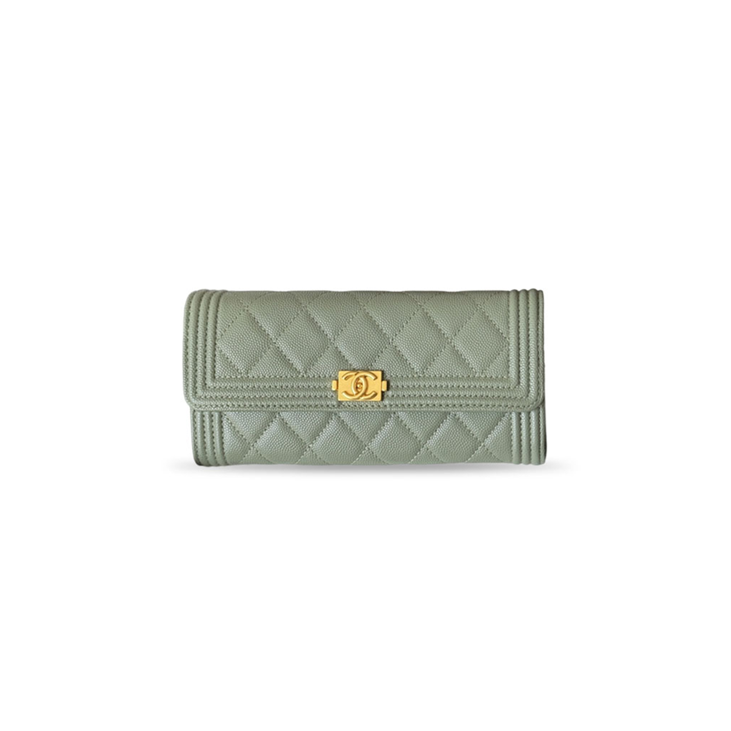 CHANEL MASTER BOY LONG FLAP WALLET GOLD HARDWARE A80286 (19*10.5*3cm)